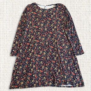 Old Navy Multicolor Floral Long Sleeve Midi Dress